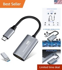 Ultra-Low Latency 4K HDMI to USB-C Video Capture Card for Streaming Excellence