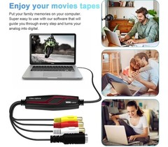 VHS TO Digital Converter, USB Video Capture Card, Video Capture Device, RCA T…