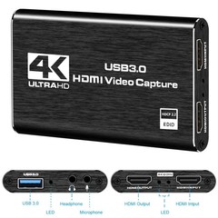 4K HDMI Capture Card USB 3.0 – 1080P 60FPS Video Recorder
