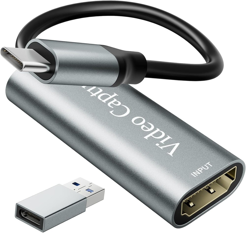 Video Capture Card, USB3.0 HDMI to USB C Capture Card, 4K 1080P 60FPS