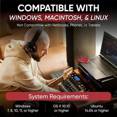 Audio Capture and Streaming Device with 1/8 Inch Aux and RCA Compatibility