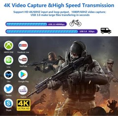 Capture Card 4k Video Game Capture Card 4K 1080P 60FPS • HDMI to USB 3.0 Capture