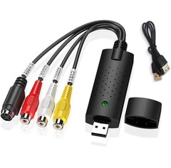 USB2.0 Video Capture Converter Adapter VHS DVD DVR TV PC Laptop S-Video PAL NTSC