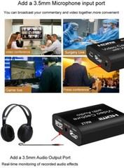 HDMI To USB 2.0 3.0 Loop Capture Card Video Box Live Streaming Video Recorder