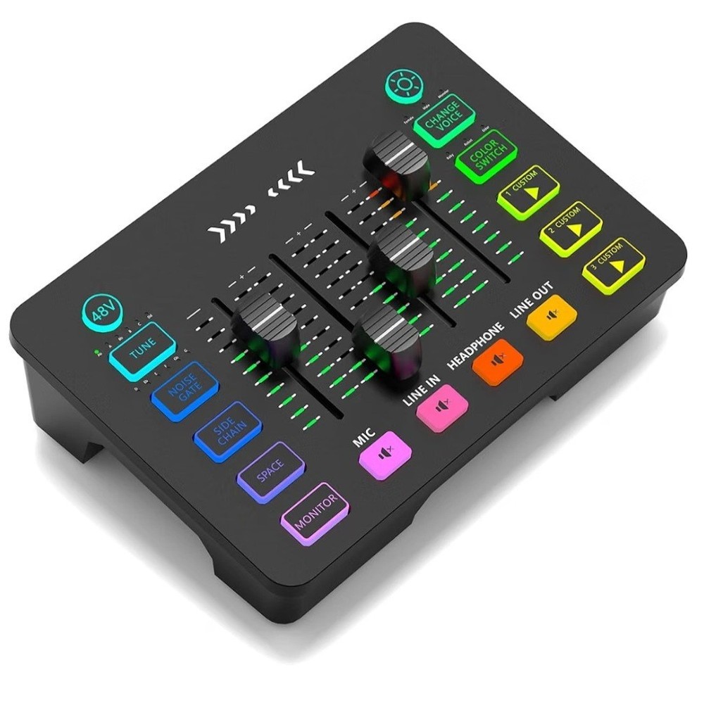 4K Video Capture Card with Audio Mixer, 1080P 60fps Streaming, 4K Zero-Latency L