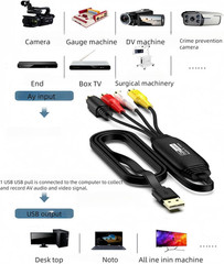 VHS to Digital Converter – USB Video Capture Card for PC and Mac