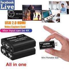 HDMI To USB 2.0 3.0 Loop Capture Card Video Box Live Streaming Video Recorder