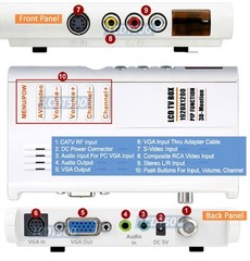All-In-1 RF Coax RCA AV S-Video VGA To 1920×1200 VGA Scaler Switch