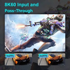 8K Loop HDMI Video Capture Card 4K60 1080p240 Live Streaming Record HDR VRR MIC