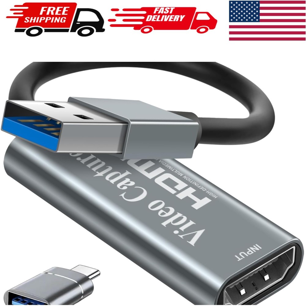 Ultra-Low Latency HDMI to USB Capture Card – Perfect for Streaming & Teaching