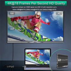 USB 3.0 Video Capture Card HDMI 1Gb Ethernet RJ45 to USB/Type-c Game Grabber Rec