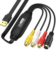 VHS to Digital Converter – USB Video Capture Card for PC and Mac