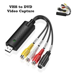 USB 2.0 VHS to Digital Converter Video Capture Card AV RCA to PC DVD Adapter