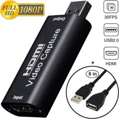 HDMI to USB Video Capture Card 1080P for Live Video Streaming Record via DSLR…
