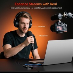 Versatile 1080P HDMI Capture Card for Live Gaming, Video Conferencing