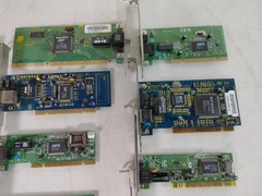 Vintage Mixed Lot RJ-45 Network Cards D-Link Intel Netgear 3Com PCI / ISA Lot of