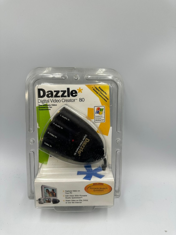 Dazzle Digital Video Creator 80 USB Capture Pinnacle Studio XP Sealed