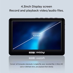 VHS Video to Digital Converter Video Capture Box Recorder Video from VCR M8K1