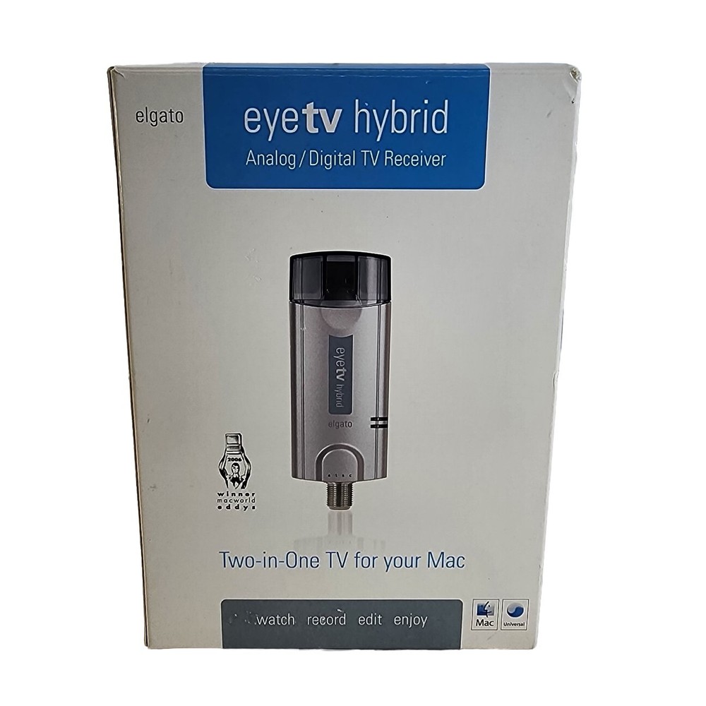 Elgato EyeTV Hybrid Analog / Digital TV Receiver For your Mac. New, Open box