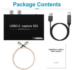 HDMI SDI to USB Capture Card USB3.0 1080P60fps SDI to HDMI Converter SDI Out&…