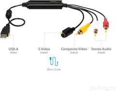 Startech.Com USB Video Capture Adapter Cable – S-Video/Composite to USB 2.0 SD V