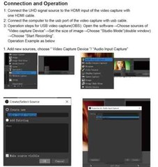 4K Type-C Video Capture Card 1080p 60fps USB 3.0 2.0 USB-C Live Streaming Record