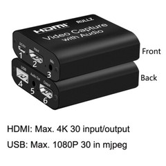 HDMI To USB 2.0 3.0 Loop Capture Card Video Box Live Streaming Video Recorder