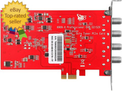 6909X DVB-S/ S2/ S2X 8 Tuner PCI Express Digital Satellite TV Card for Live TV