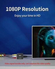 Chodwe RCA to HDMI Converter, Converter (with and Cables)