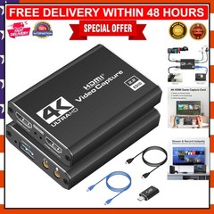 Compact 4K HDMI Capture Card – Real-time 1080P Video Streaming & Recording
