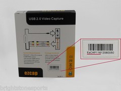 Authentic EzCAP 116 Video Capture / Converter / Editor Digital USB2.0 Win 7/8/10