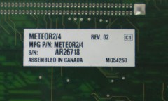 Matrox METEOR2/4 Meteor II 750-02 Frame Grabber