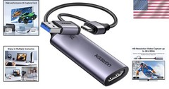 2K@30Hz HDMI Capture Card with Universal 4K Input for Streaming and Recording