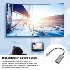 Type C To HD Multimedia Interface Video Card 4K 1080P Video Fit⭐