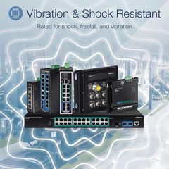 TRENDnet TI-PG160, 16-Port Hardened Industrial Gigabit PoE+ DIN-Rail Network