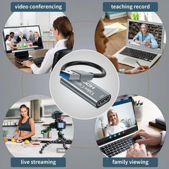 Ultra-Low Latency HDMI to USB Capture Card – Perfect for Streaming & Teaching