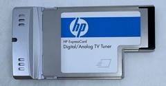 HP Express Card Digital / Analog TV Tuner w/ Mini Remote + USB Receiver