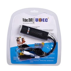 Black Tv Tuner Card Video Capture Device Usb 2.0 Vhs To Dvd Converter