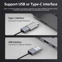 Ultra-Low Latency HDMI Capture Card – 1080P HD 60fps, Plug-and-Play Convenience