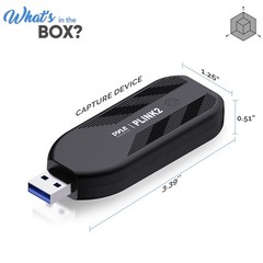 PyleUsa HDMI Capture Card – Camera Link 4K USB3.1 GEN1 HDMI-to-USB Audio-Video R