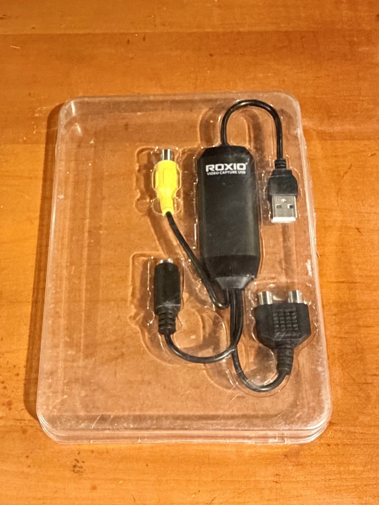 Roxio UB315-E Video Capture USB Adapter, VHS VCR to Digital Read – NEW