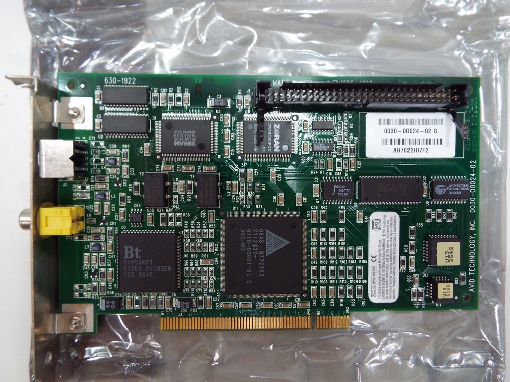 Avid Technology Avid Cinema PCI Video Capture Card for Apple Power Macintosh Mac