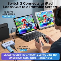 4K@60FPS Capture Card for Streaming, 2K@144FPS USB 3.0 HDMI to USBC Camera Vi…