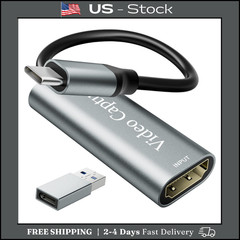 VIXLW Video Capture Card, USB3.0 HDMI to USB C Capture Card, 4K 1080P 60FPS, …