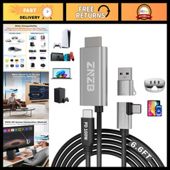 1080P Video Capture Card with PD 100W, HDMI to USB C/A Adapter for Streaming, Ga