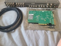 AJA KONA-4-R0 4-S02 Channel SD/HD/FHD SDI 4k x8 Video I/O Card cable K3G IO box