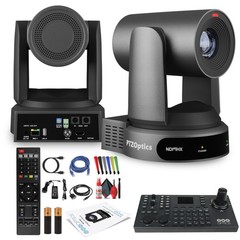 PTZOptics Move 4K PTZ Camera with 30x Zoom (Gray) (PT30X-4K-GY-G3) + SuperJoy