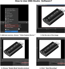 4K Audio Video Capture Card USB 3.0 HDMI Video Capture Device Full HD Recording