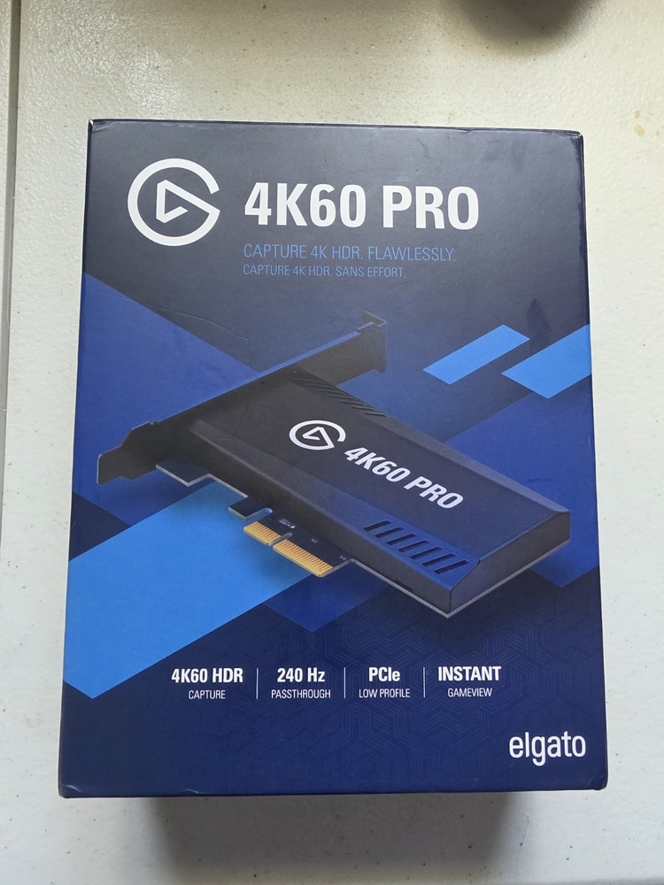 Elgato 4K60 Pro MK.2 Internal Capture Card PCIe Streaming 4K60 HDR10 Gaming PC