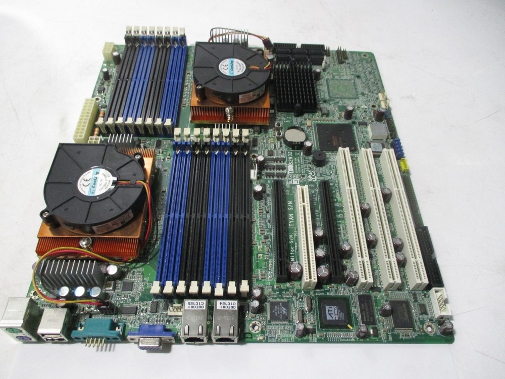 TYAN S2932 server board with 2x AMD 2378 OS2378WAL4DGI 2.40Ghz 6MB Quad-Core CPU